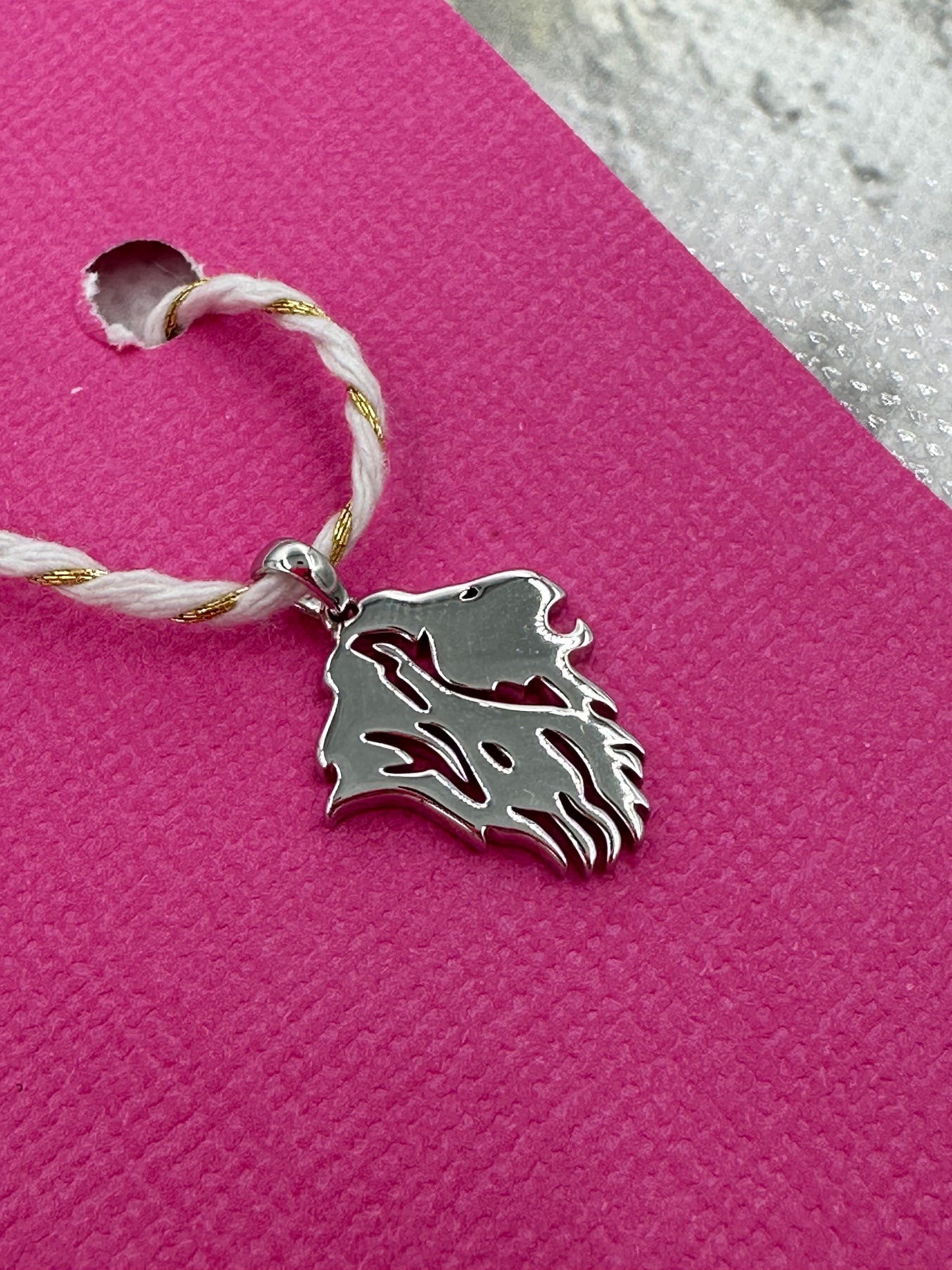 Sterling Silver Lion Logo Charm