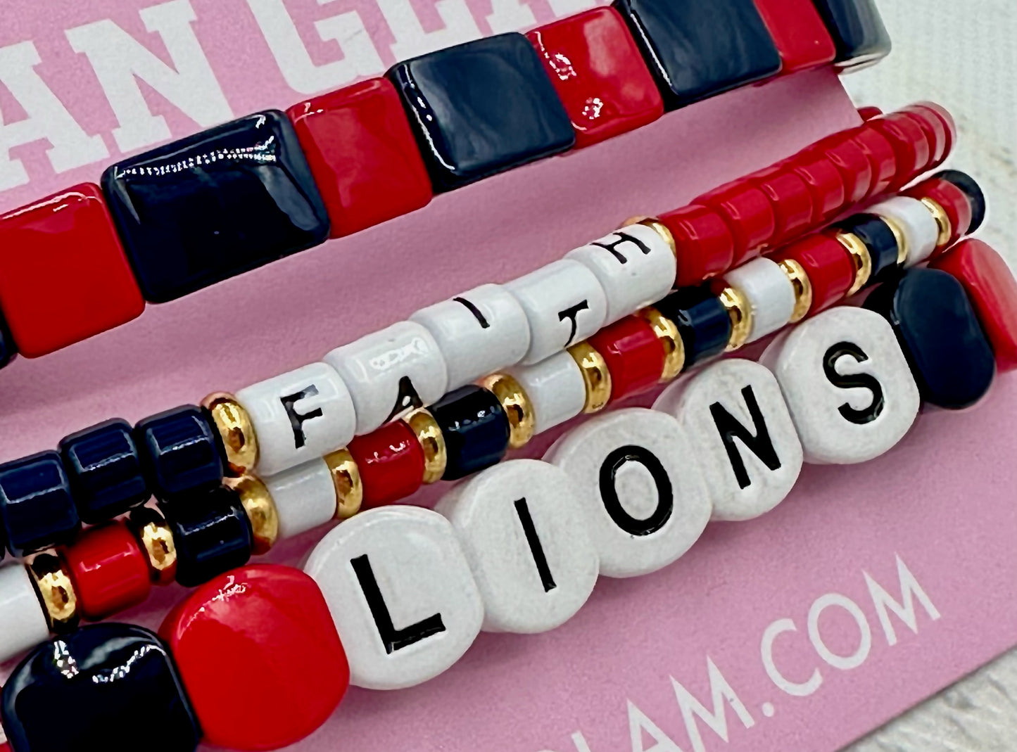 Fan Glam Stackable Bracelets