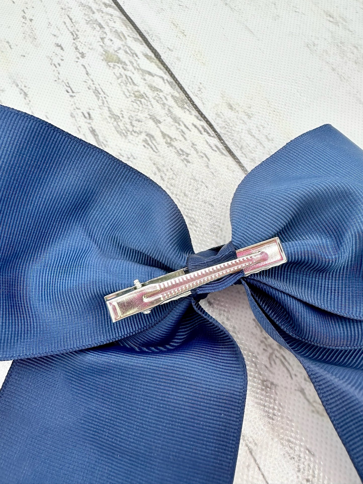 Navy Bow with Tails