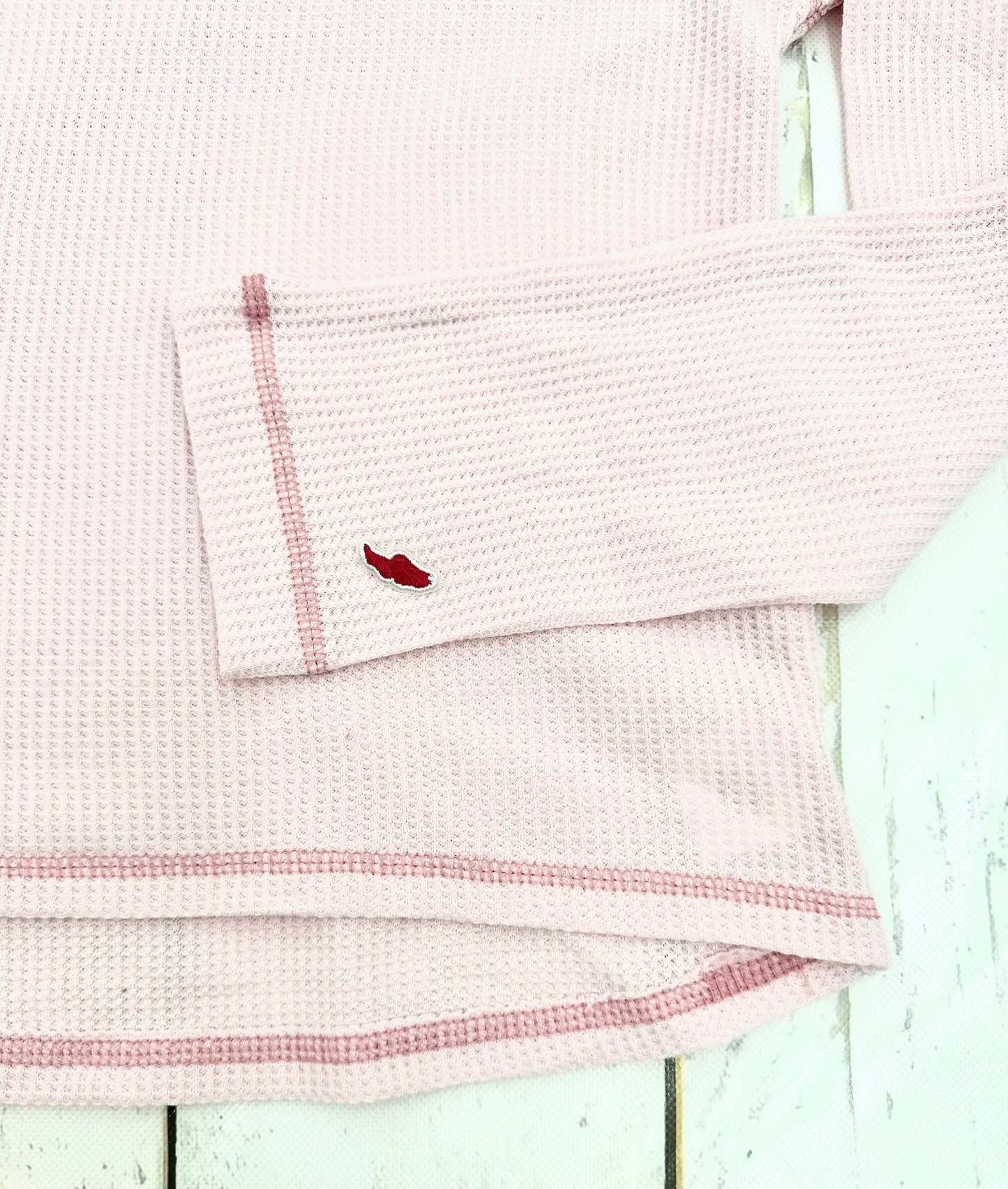 Ladies Pink Waffle