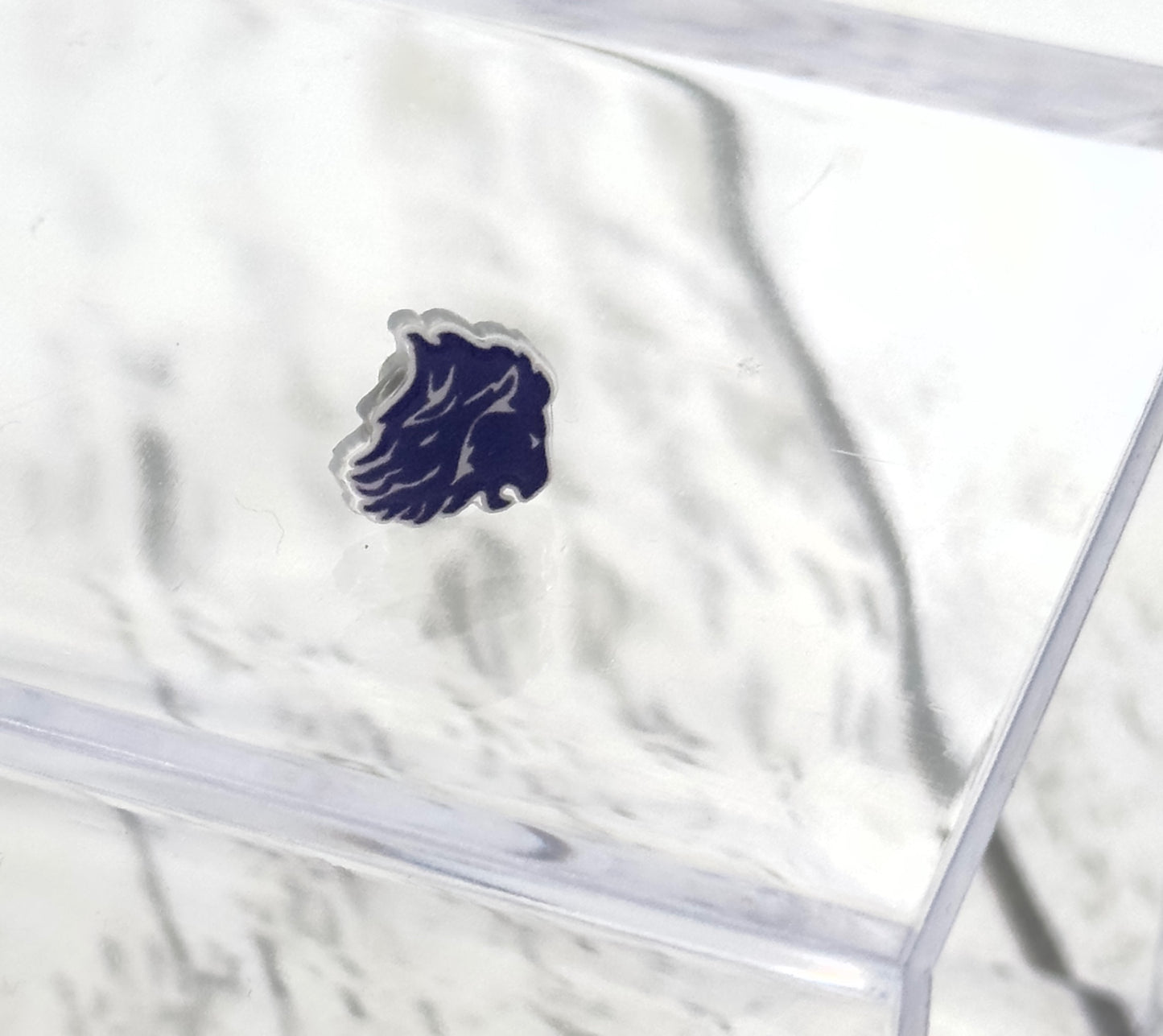 Lion Studs - Navy