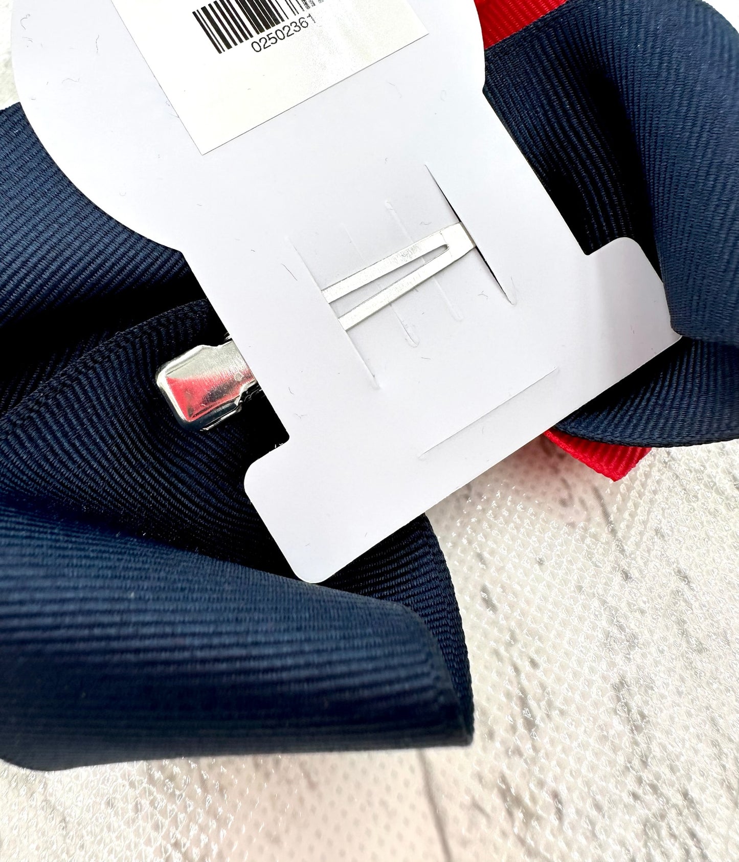Red and Navy Bow