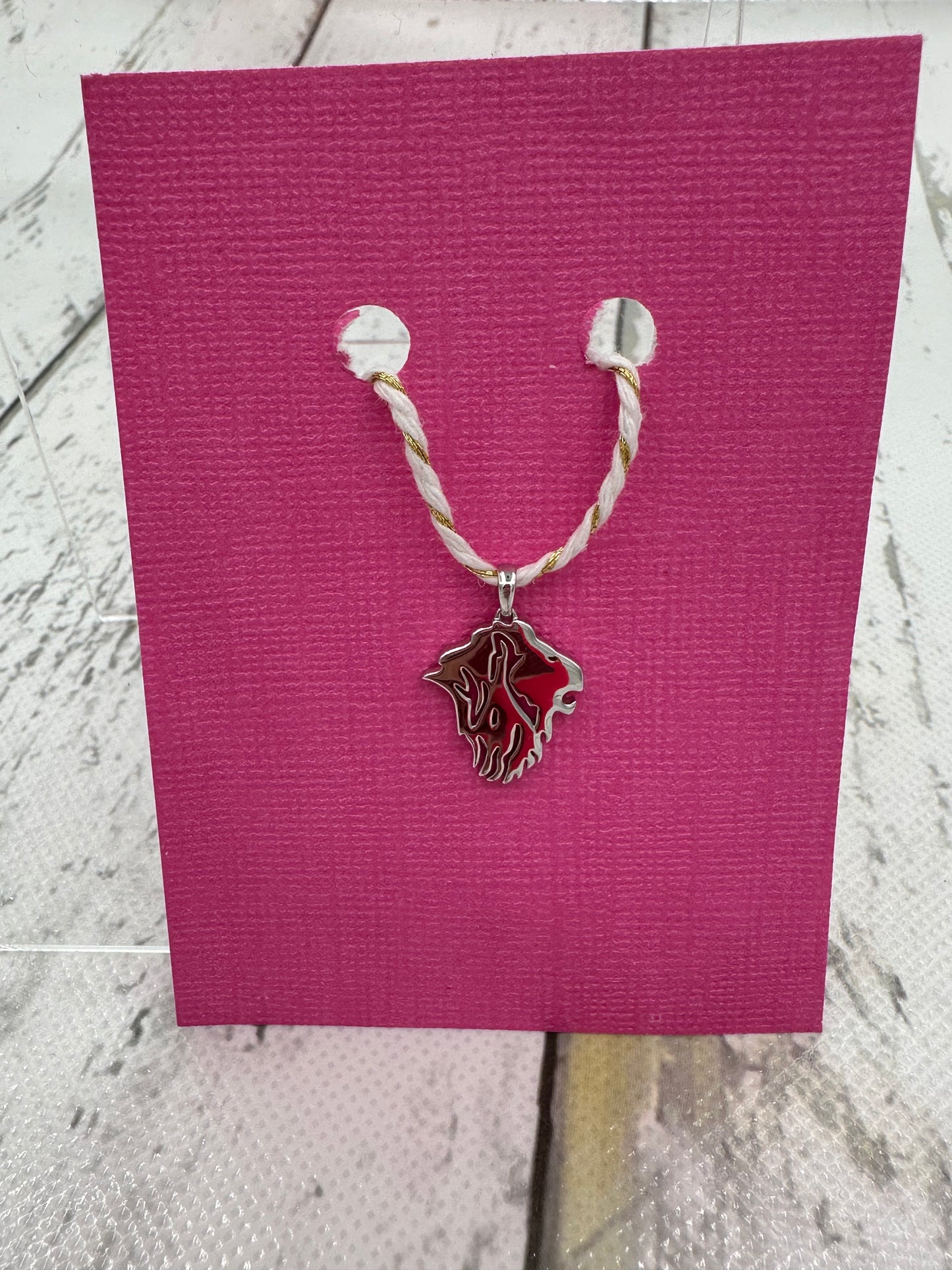 Sterling Silver Lion Logo Charm