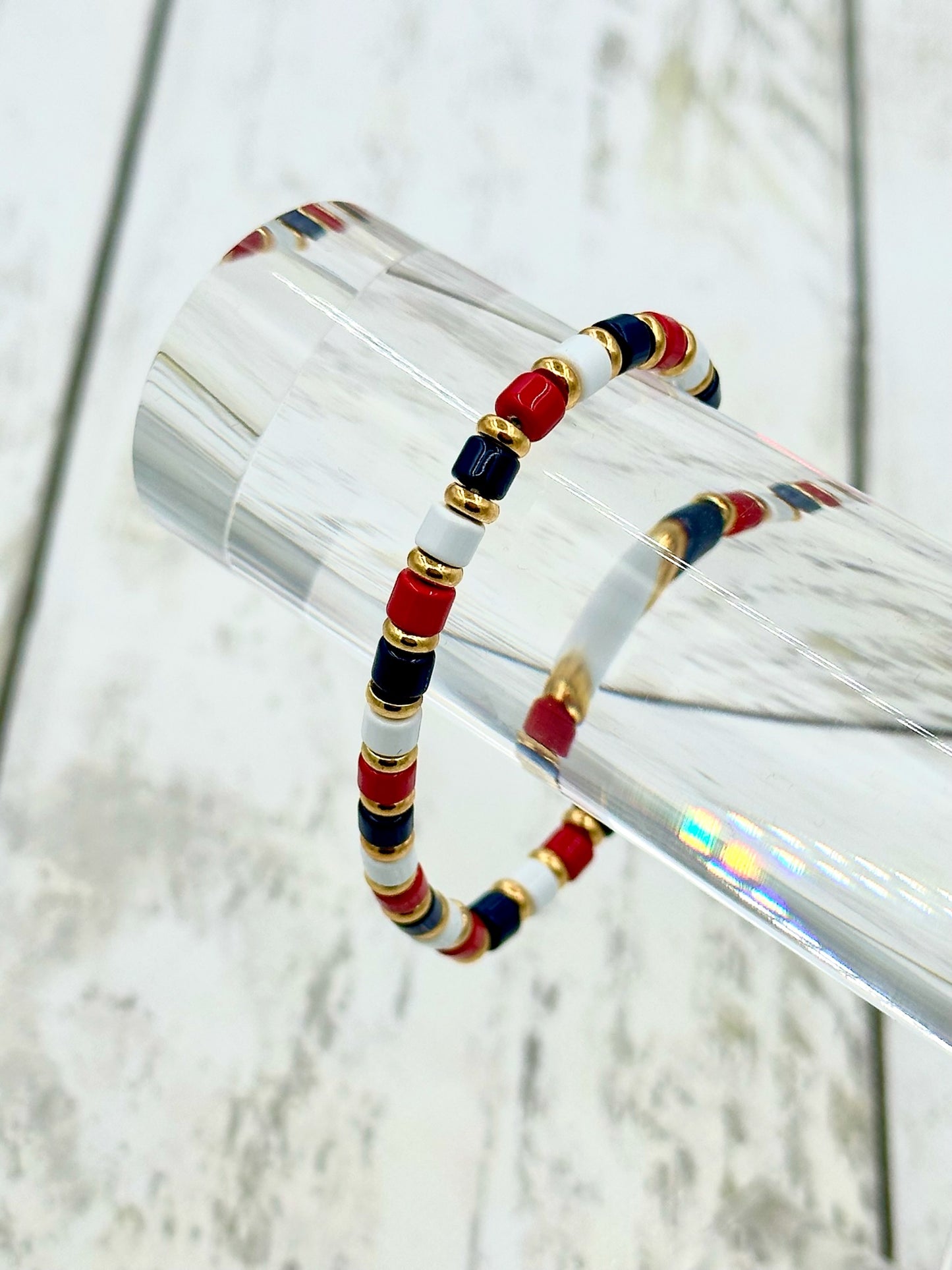Fan Glam Stackable Bracelets