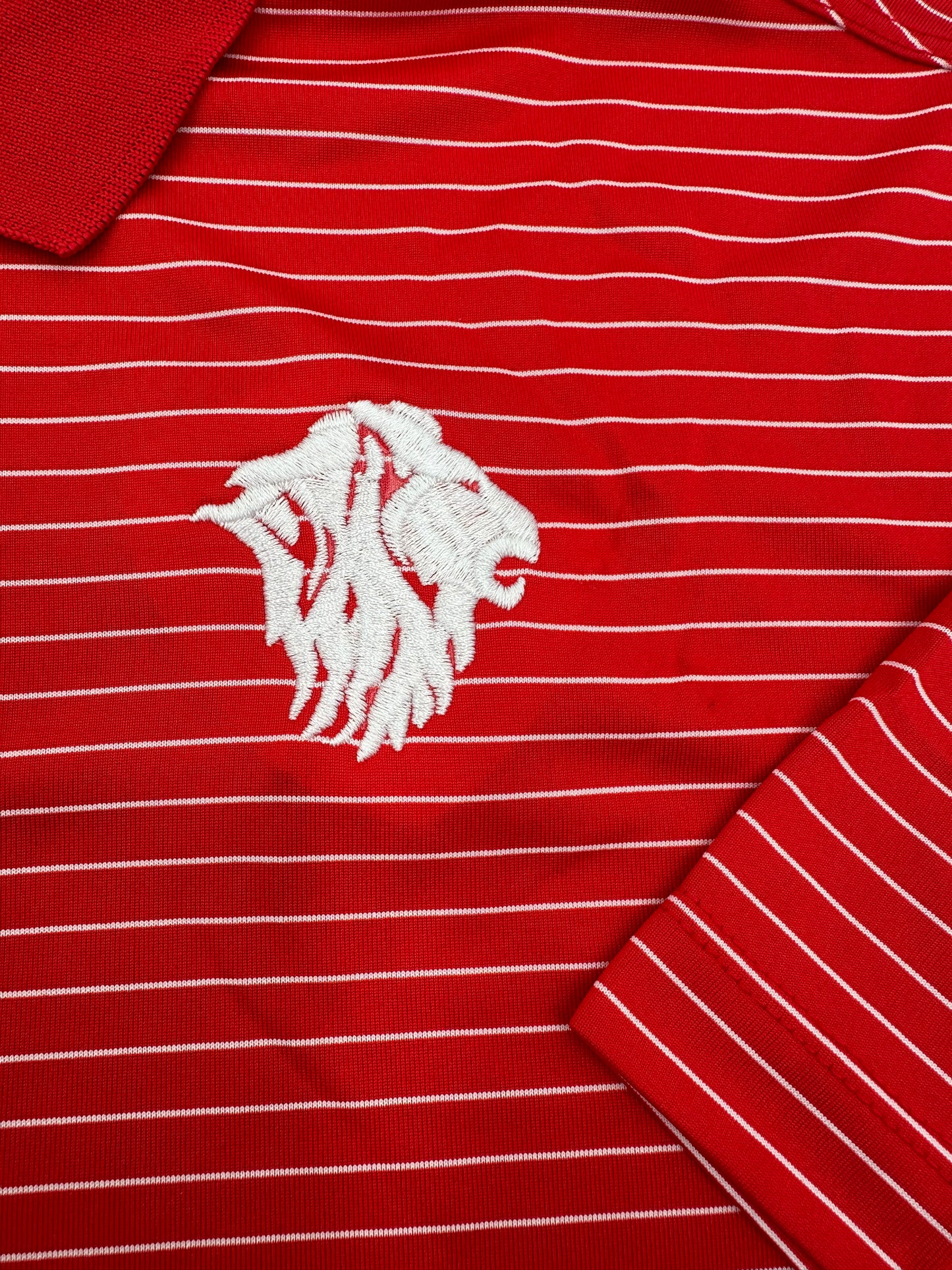 Nike Red Stadium Stripe Polo
