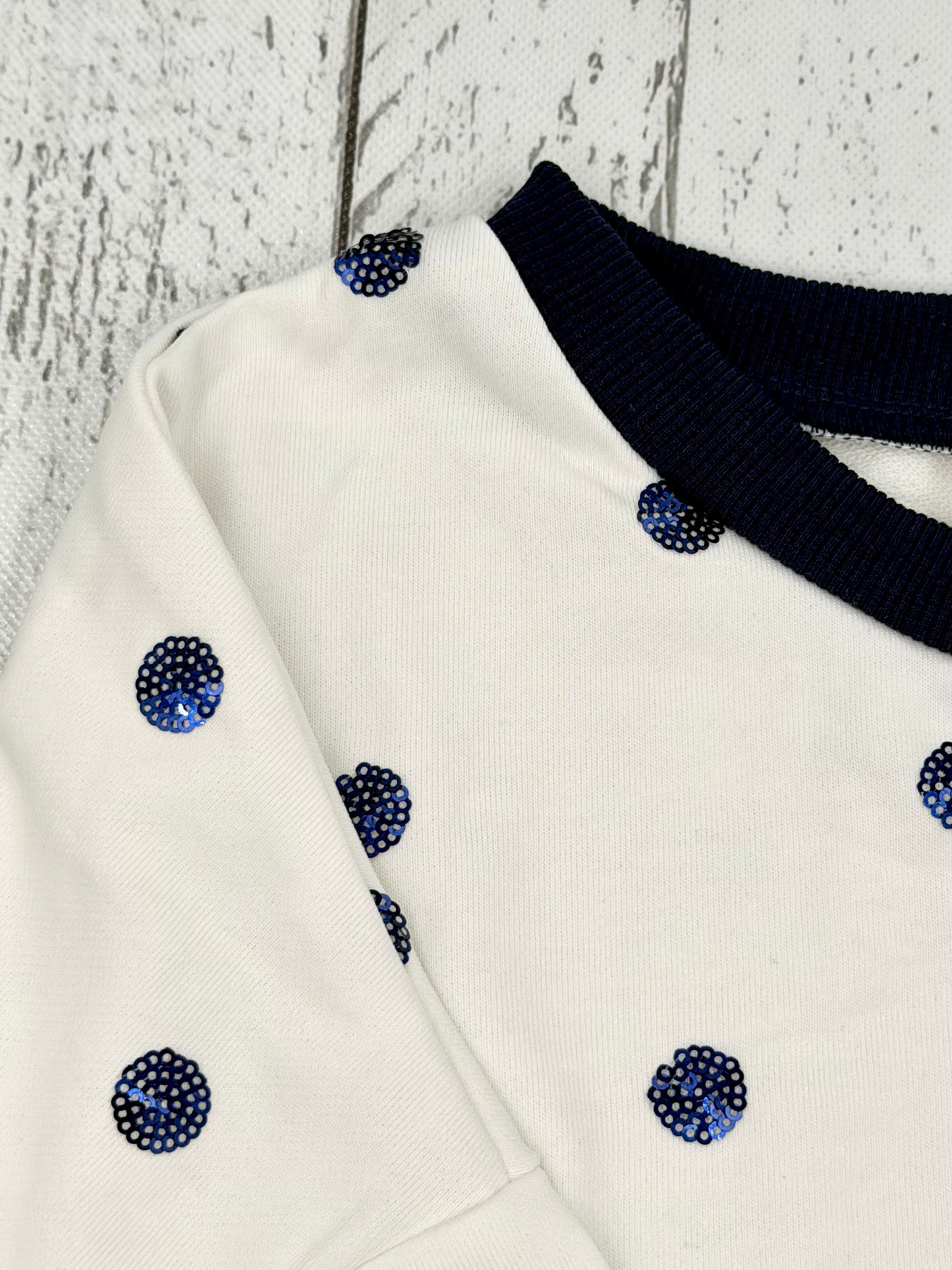 Women's Sequin Polka Dot Top