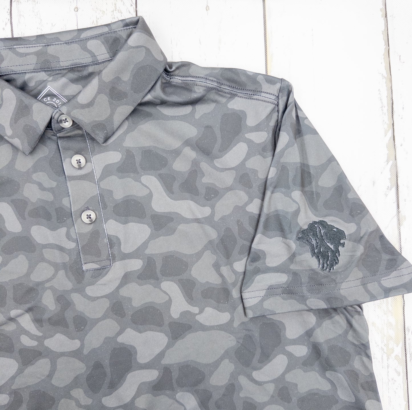 Performance Grey Camo Polo