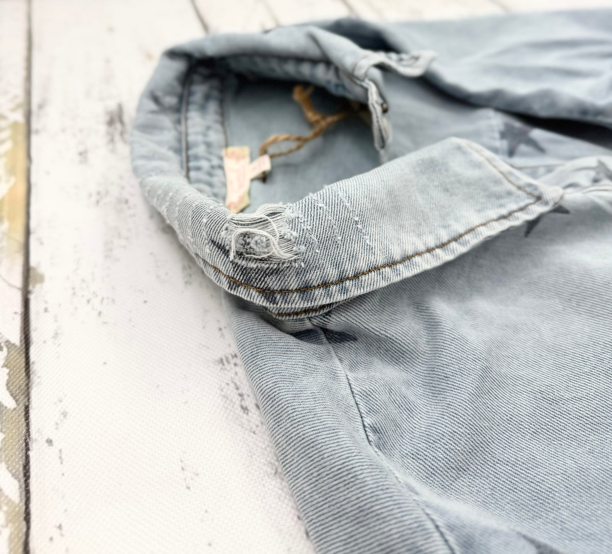 Faith Star-Print Denim Shirt