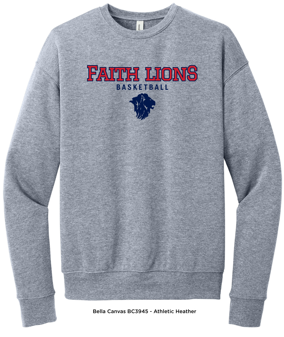 Collegiate Basketball Sweatshirt (Bella+Canvas)