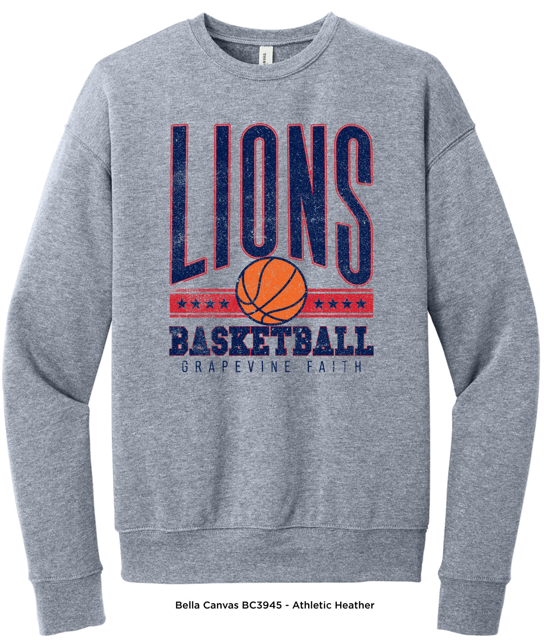 Lions Basketball All Star Crew (Bella Canvas)