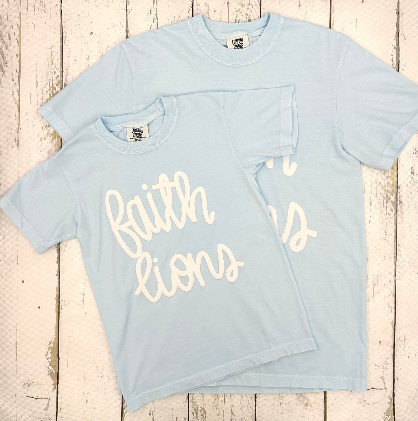 Faith Lions Puff Print Tee