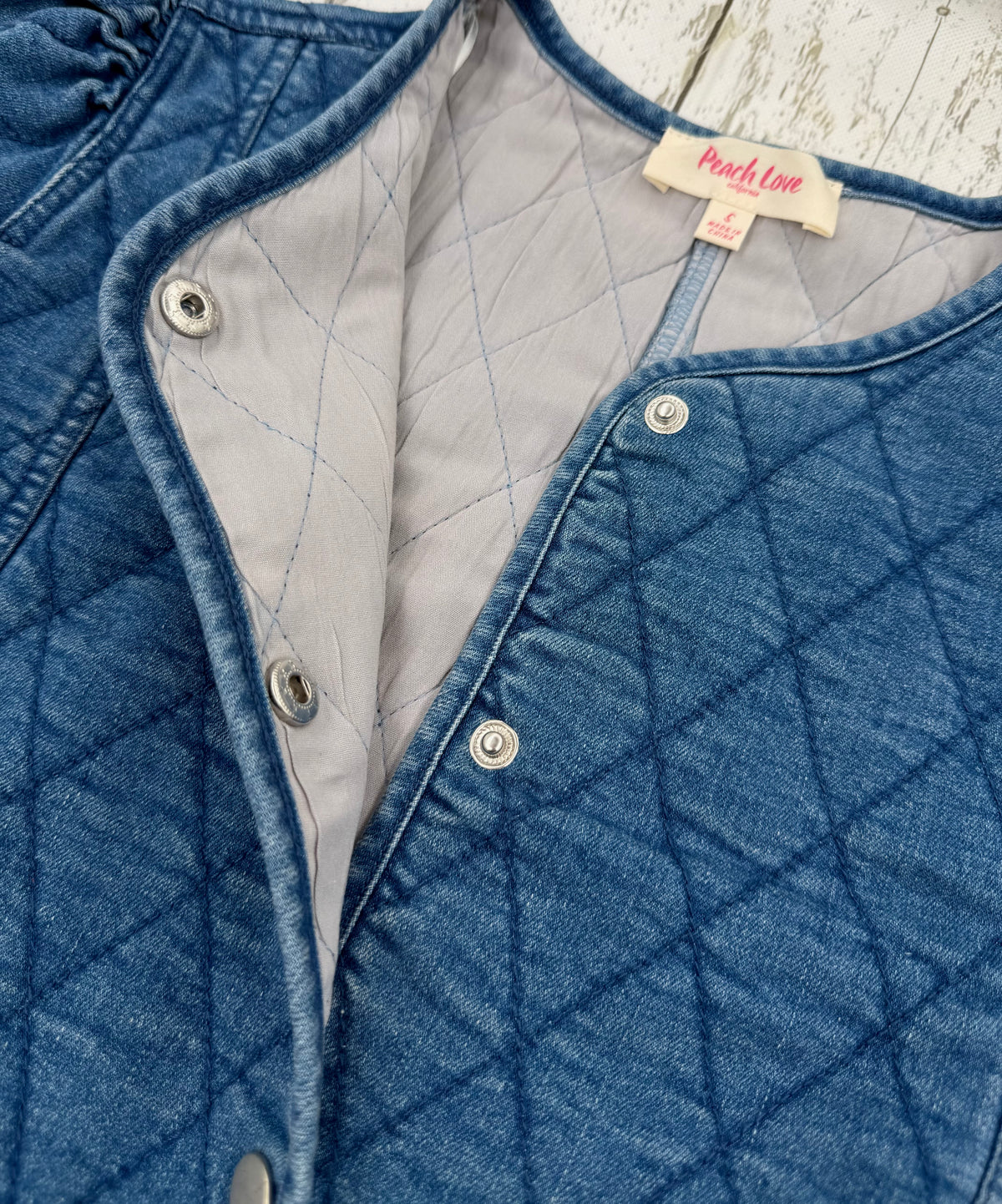 Quilted Denim Jacket