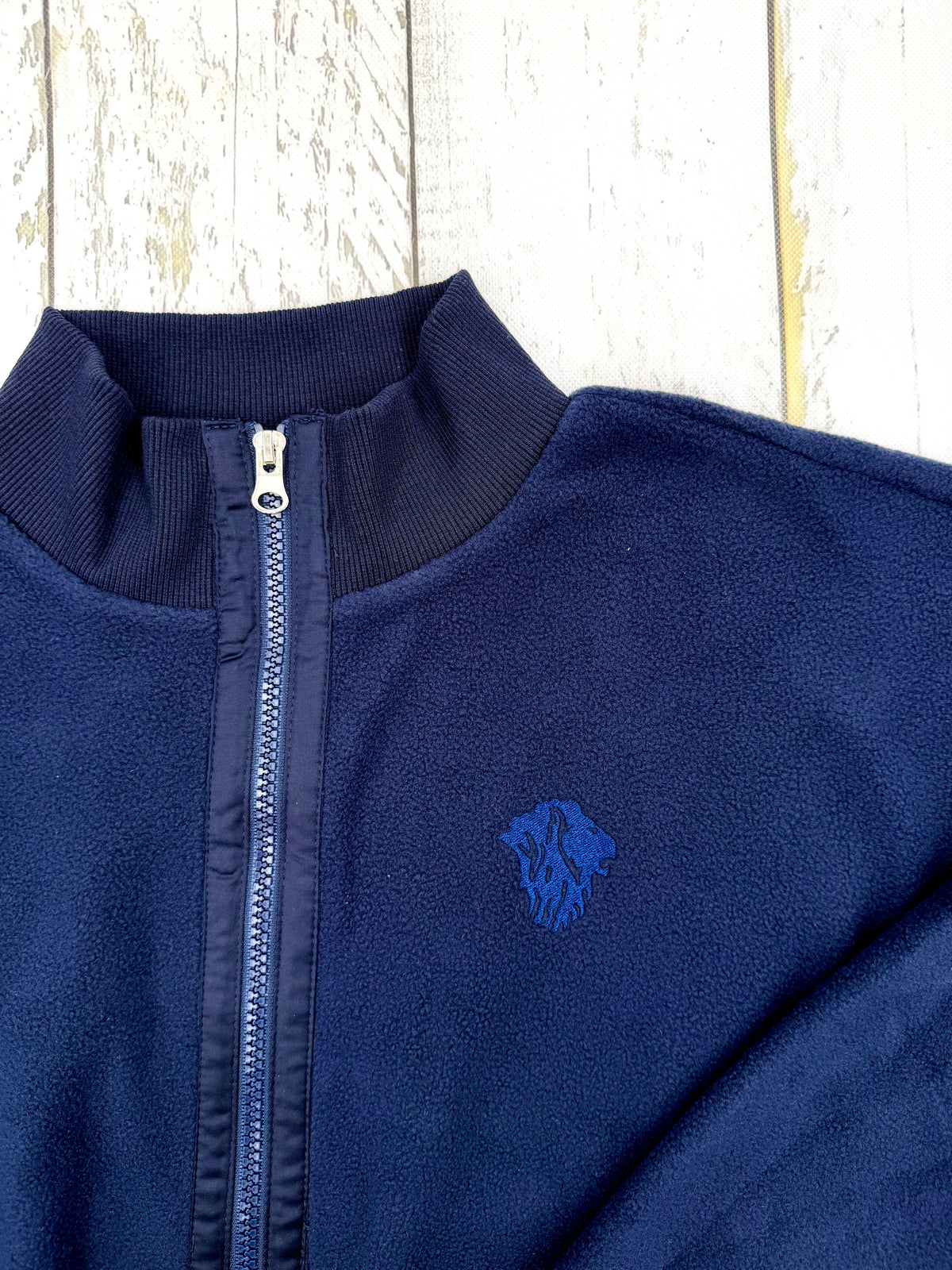 Navy Fleece Half-Zip by Jodifl