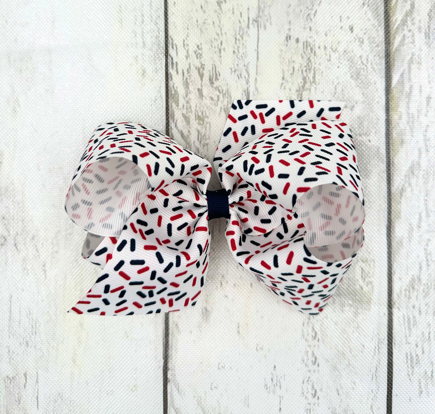 Confetti Print Bow