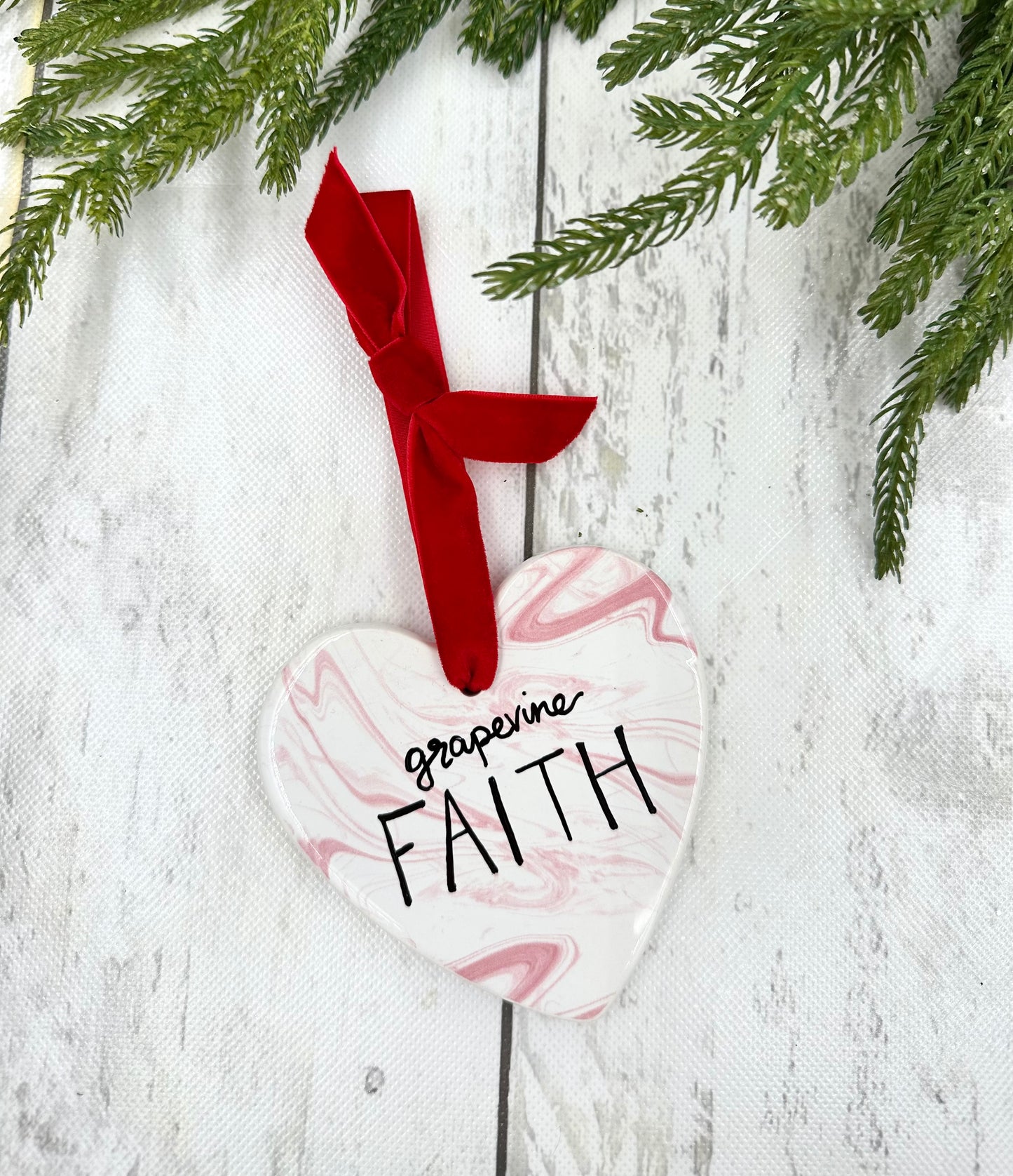 Custom Faith Ceramic Ornaments