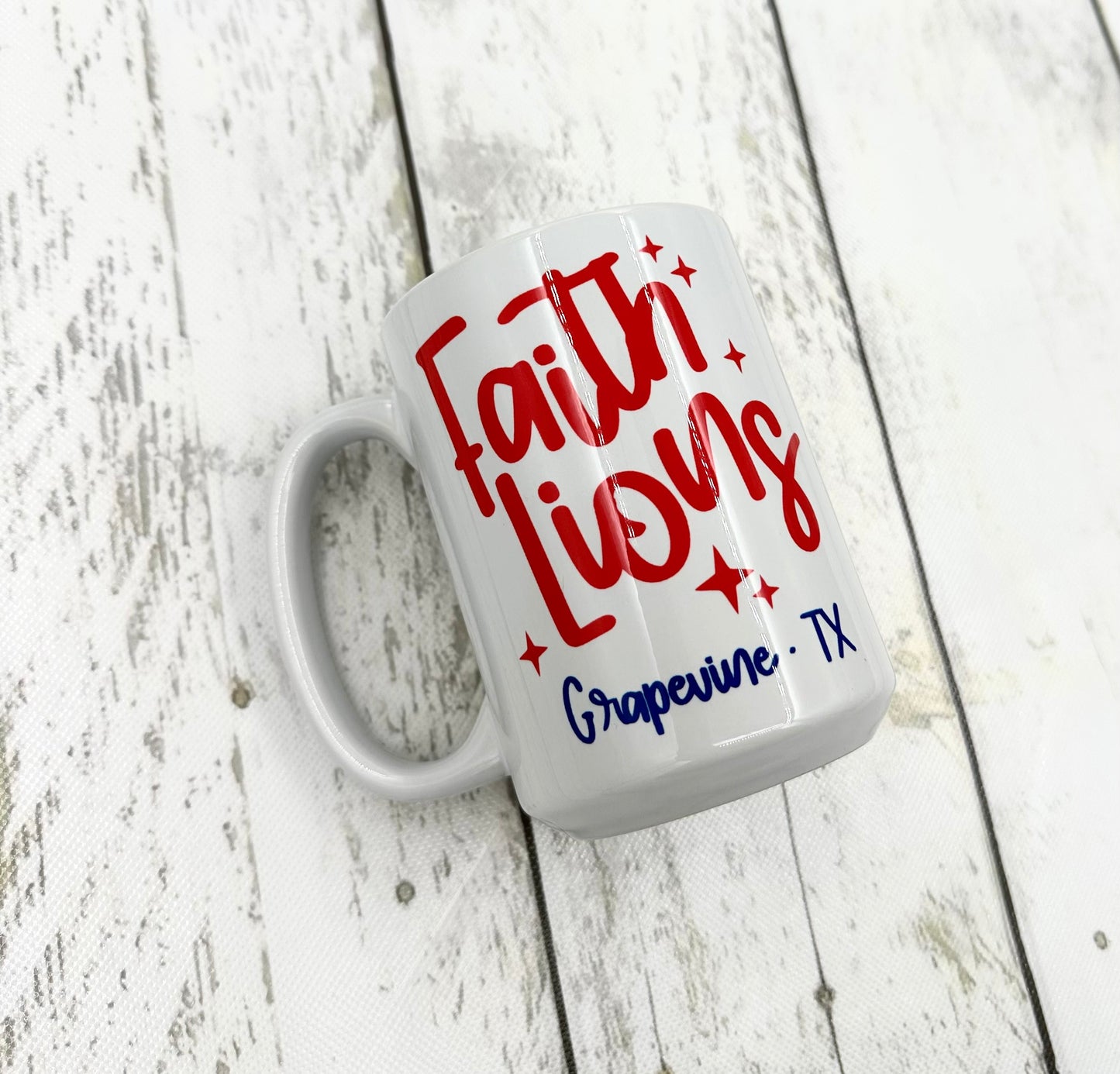 Faith Lions Mug - Eph 3:19