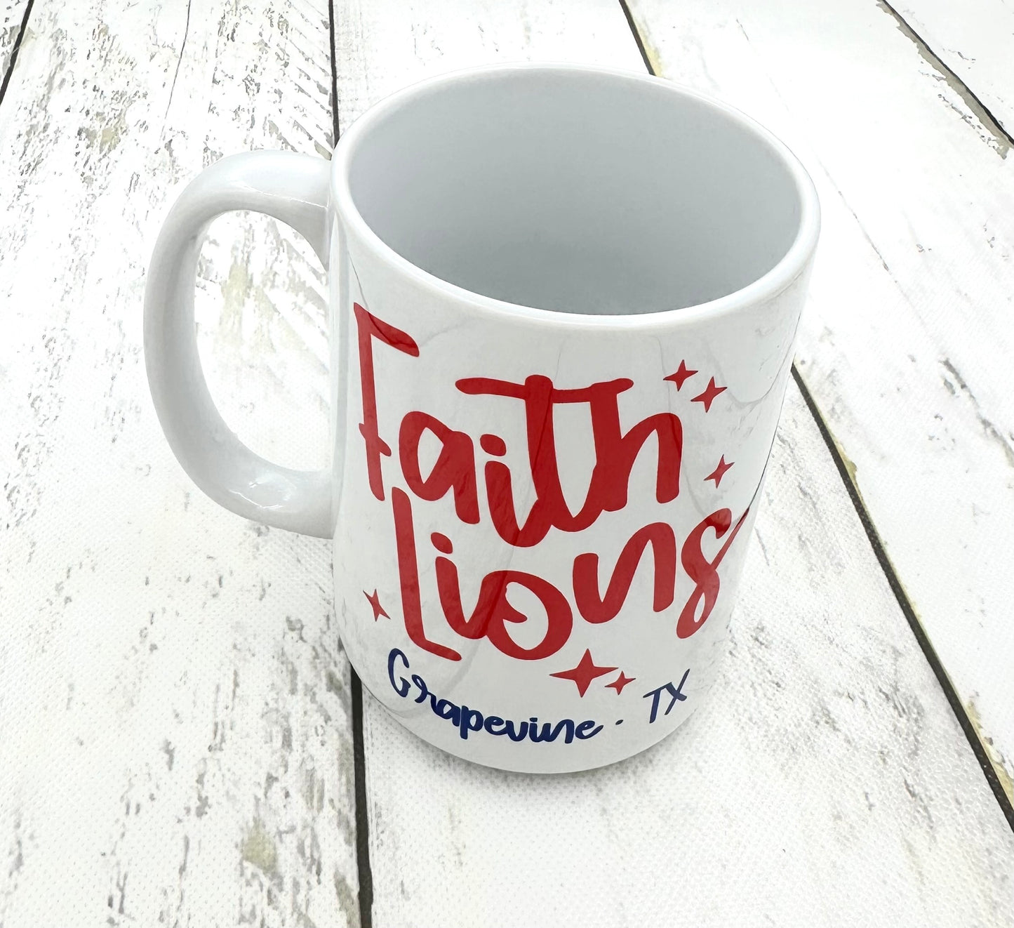 Faith Lions Mug - Eph 3:19