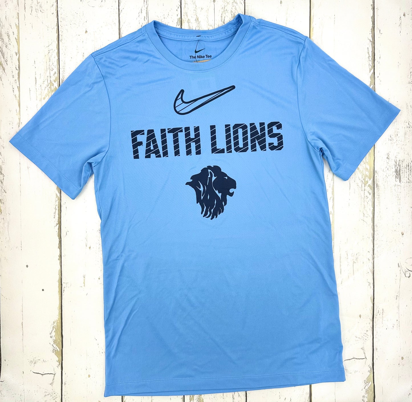 Faith Lions Strike Out Nike Tee