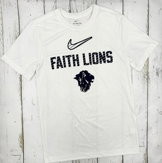 Faith Lions Strike Out Nike Tee