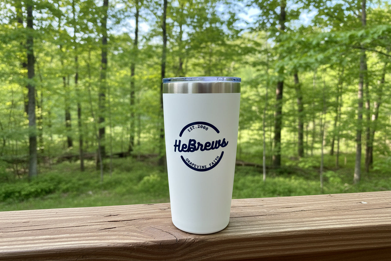 HeBrews White Tumbler