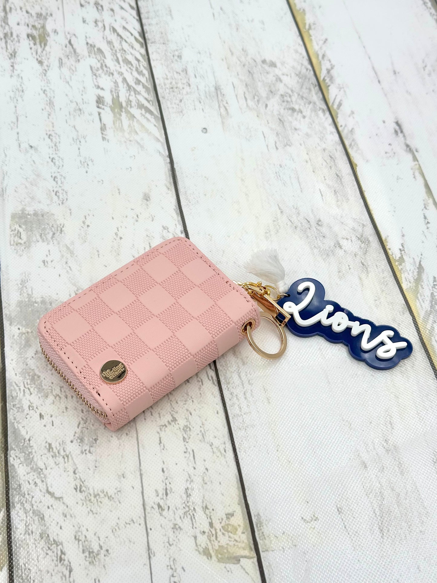 Check Design Zip Around Wallet