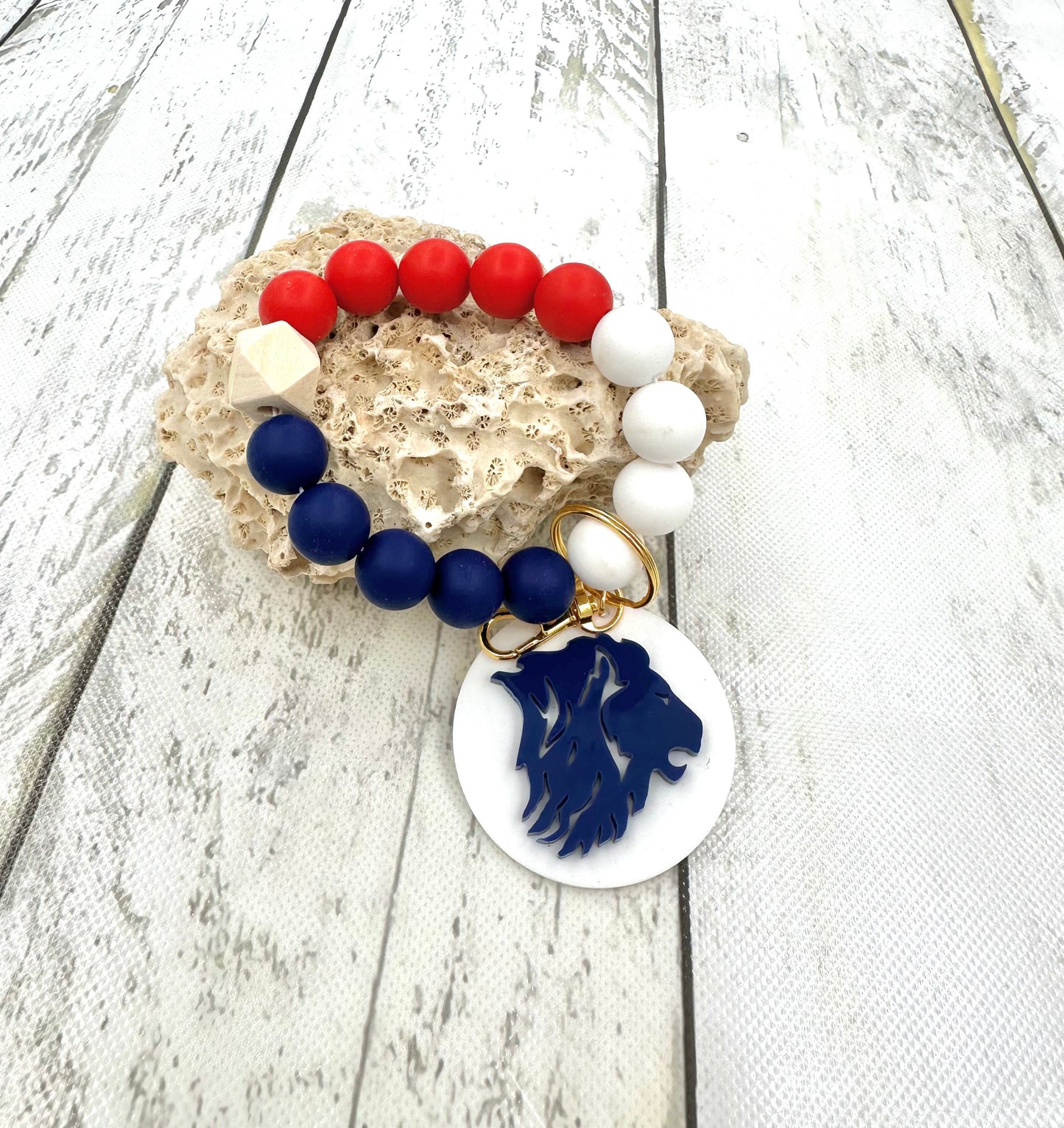 Beaded Wristlet Keychain