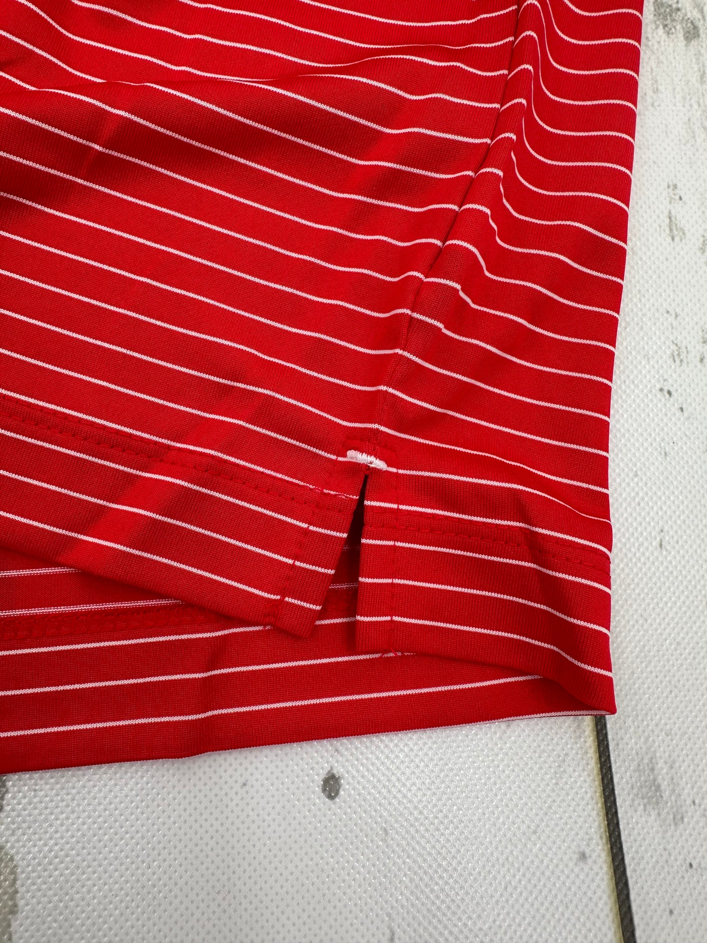 Nike Red Stadium Stripe Polo