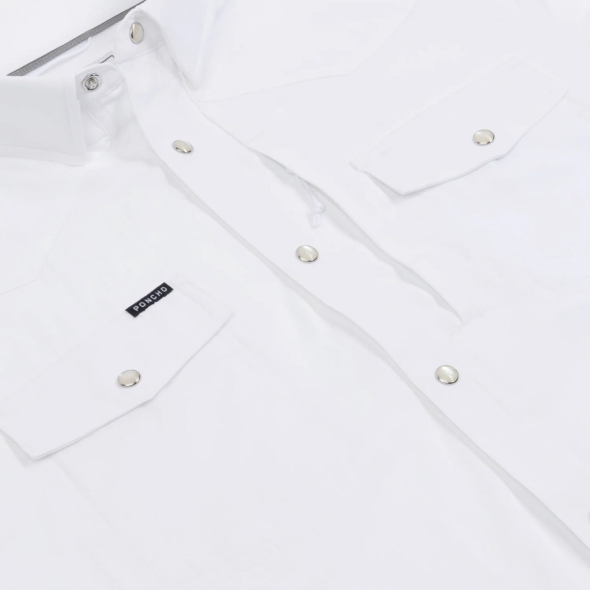 Poncho Western SS Shirt- White