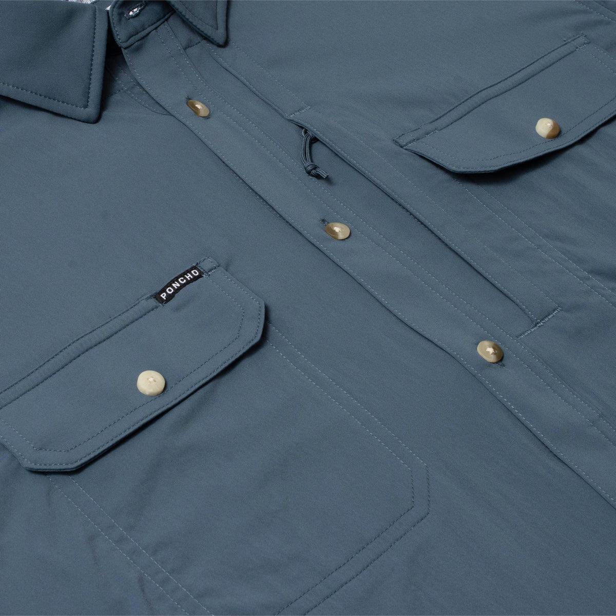 Poncho The Original LS Shirt- Slate Blue