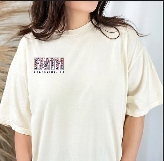 FAITH Garden Floral Tee