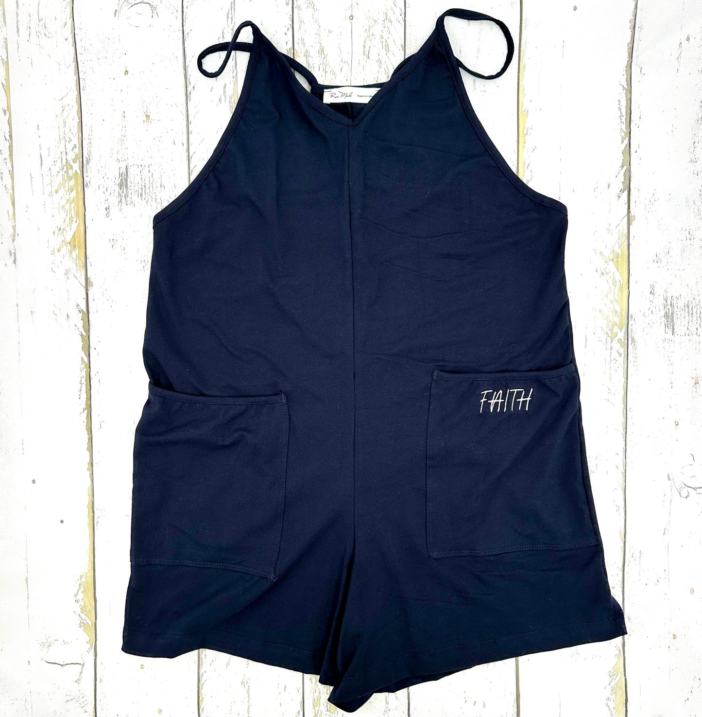 Navy Sleeveless Romper