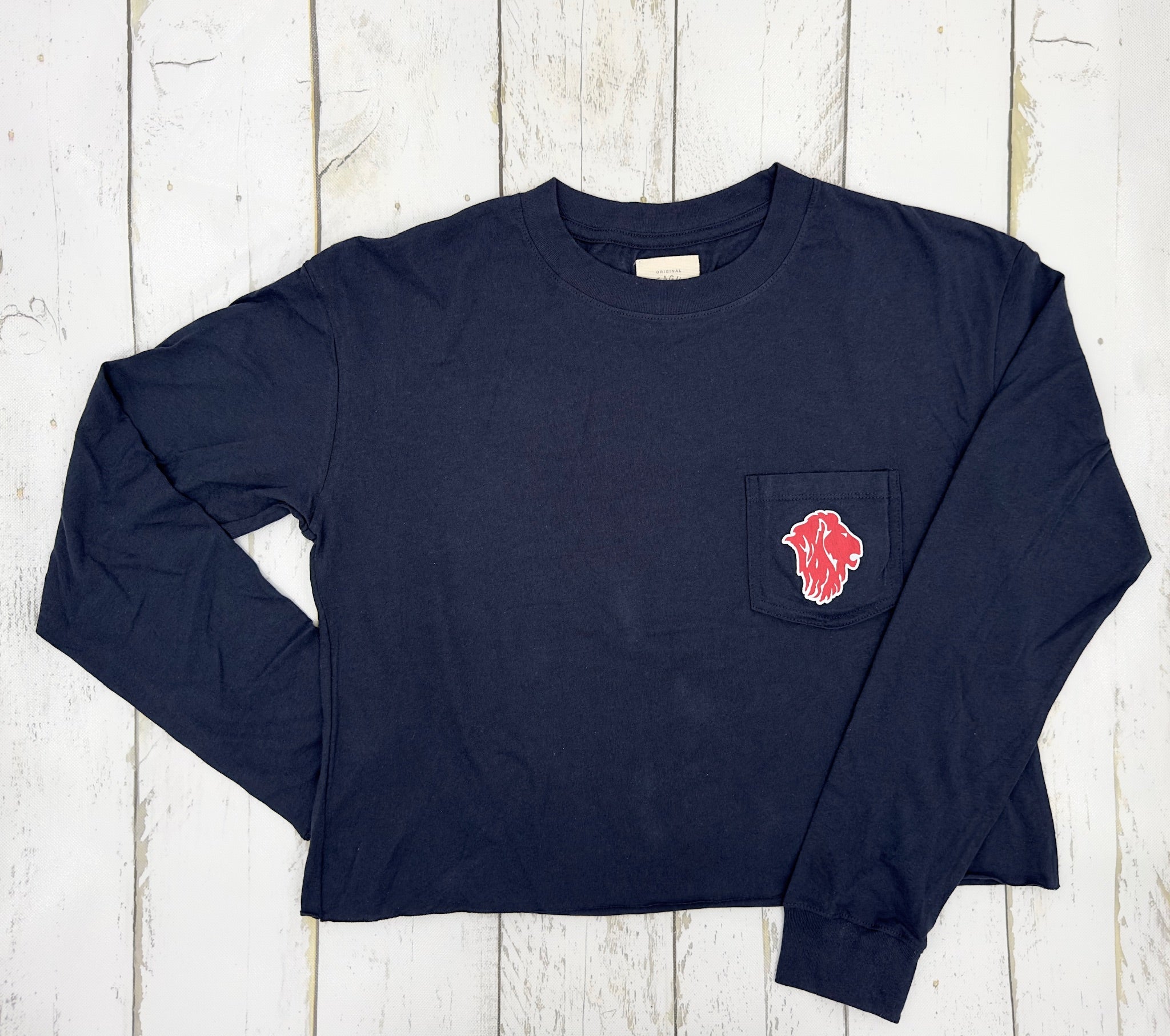 Front Pocket Midi Long Sleeve Tee