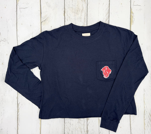 Front Pocket Midi Long Sleeve Tee
