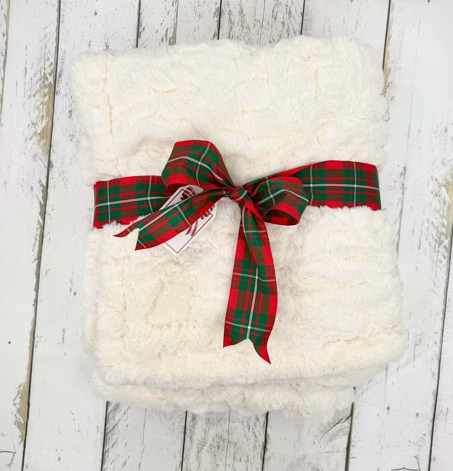 Ruched Faux Fur Blanket