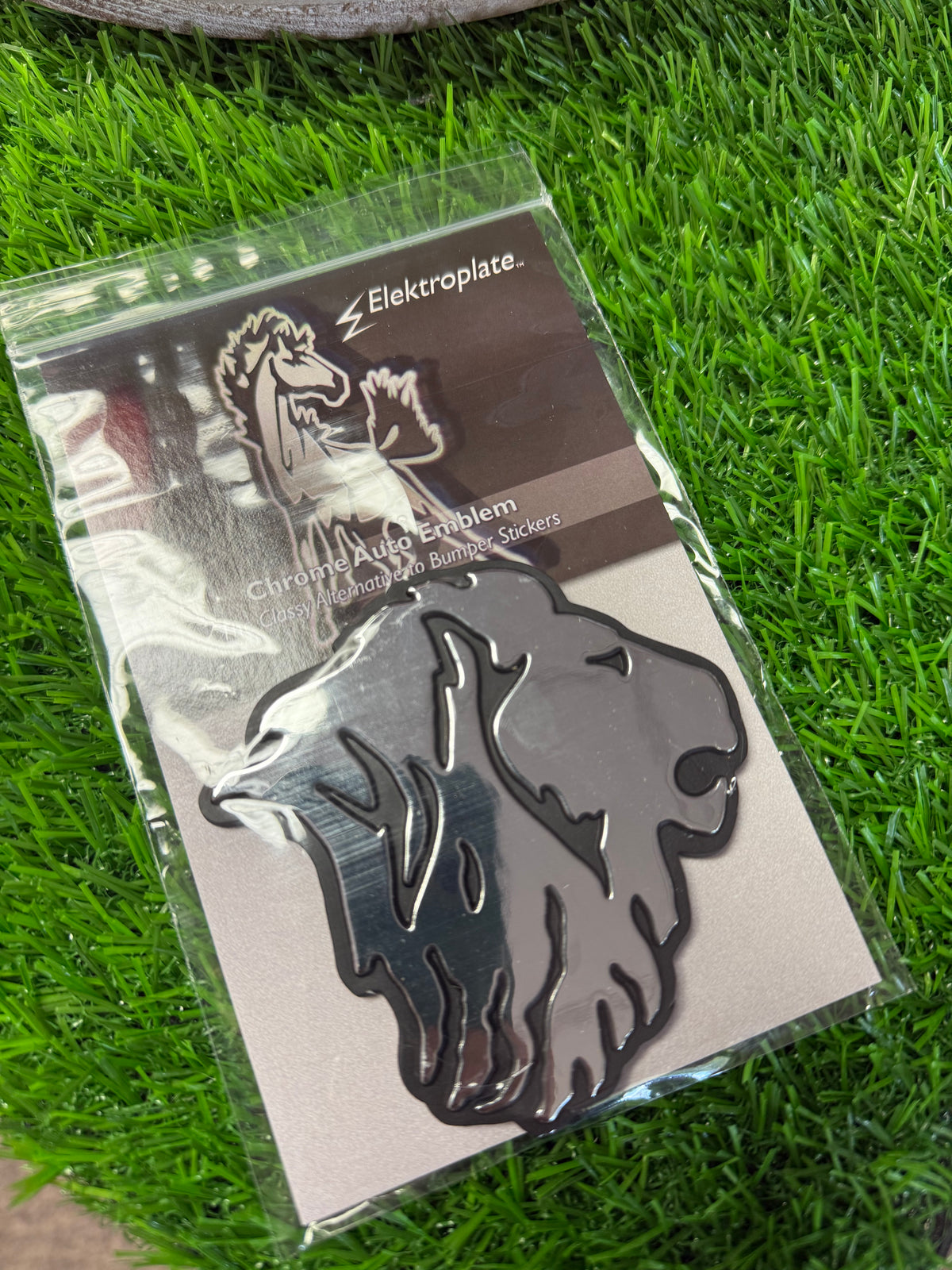Chrome Lion Car Emblem