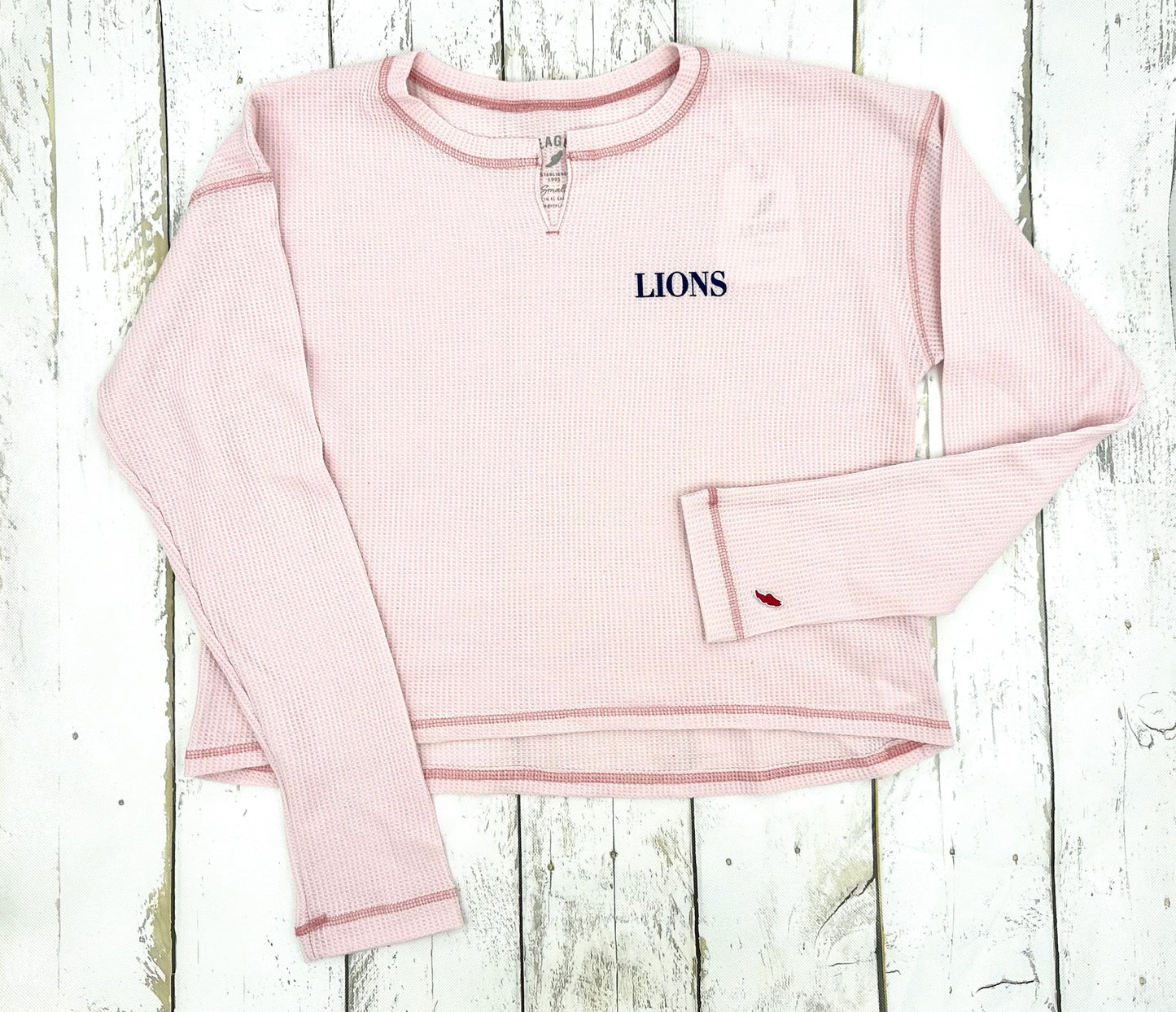 Ladies Pink Waffle