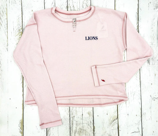 Ladies Pink Waffle