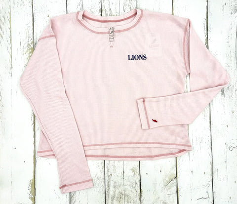 Ladies Pink Waffle
