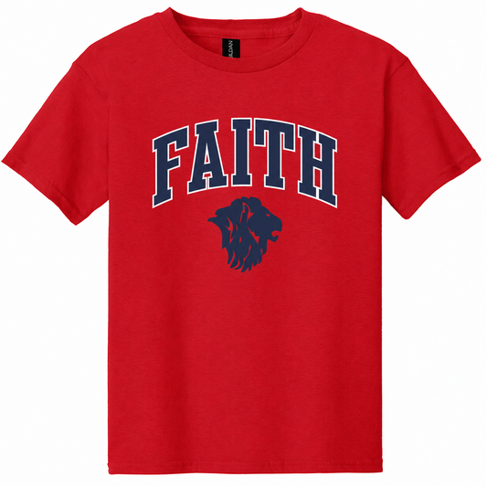 Youth Collegiate Faith Cotton Tee