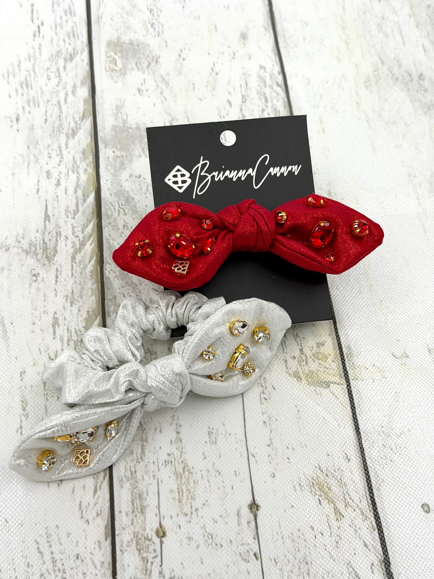 Shimmer Bow Scrunchie