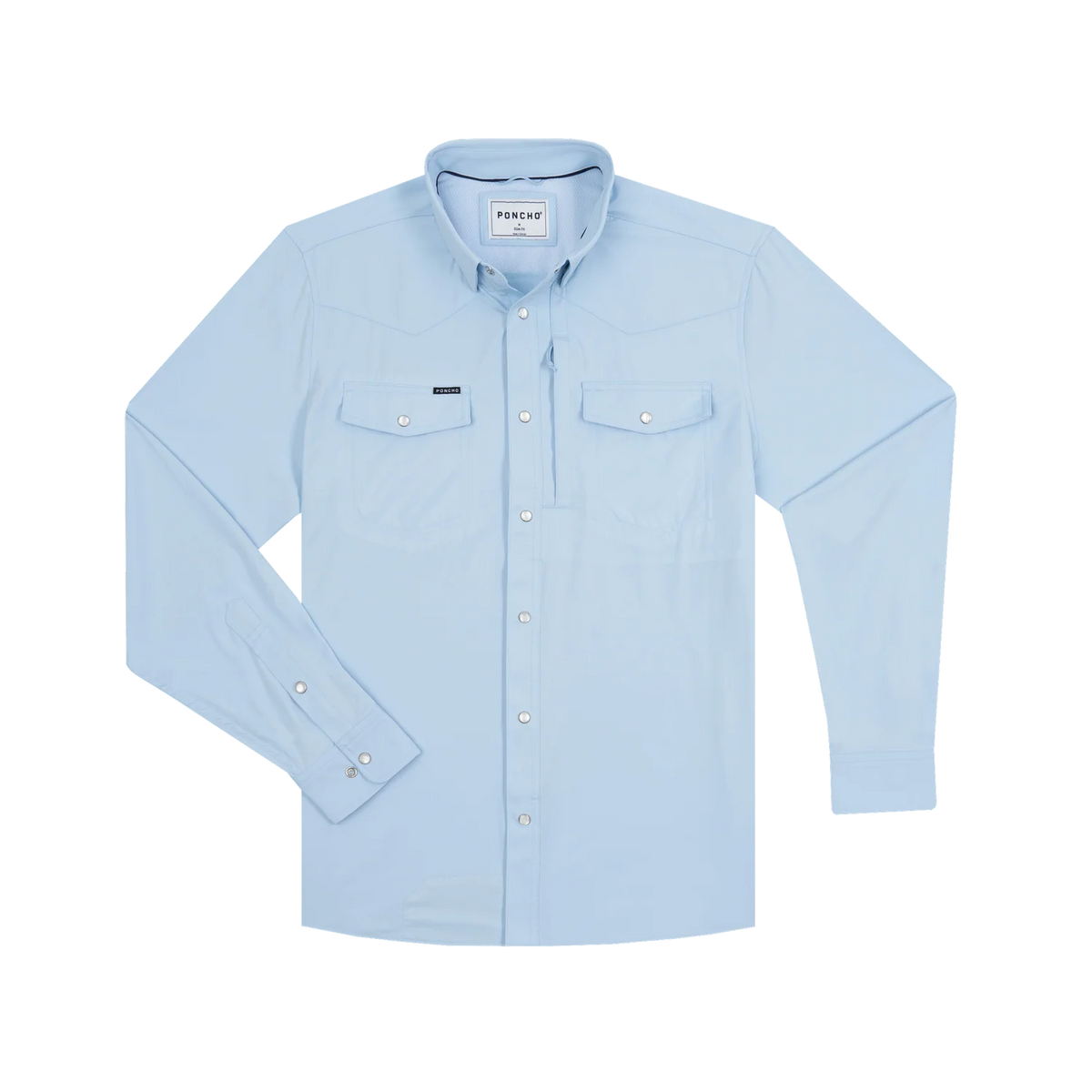 Poncho The Original LS Shirt- Light Blue