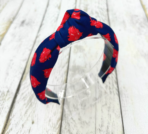 Blue and Red Lion Headbands