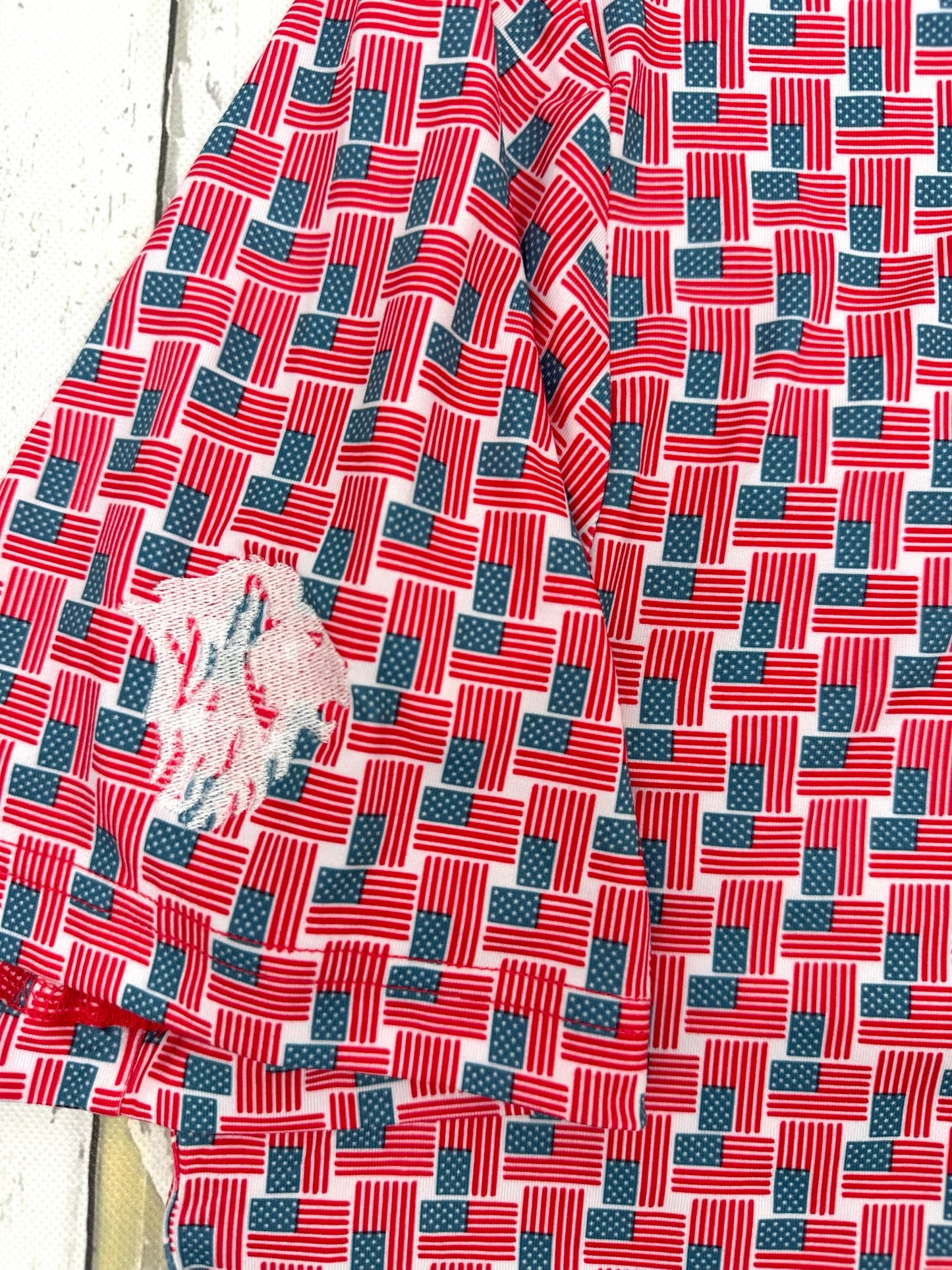 Burlebo American Flag Polo