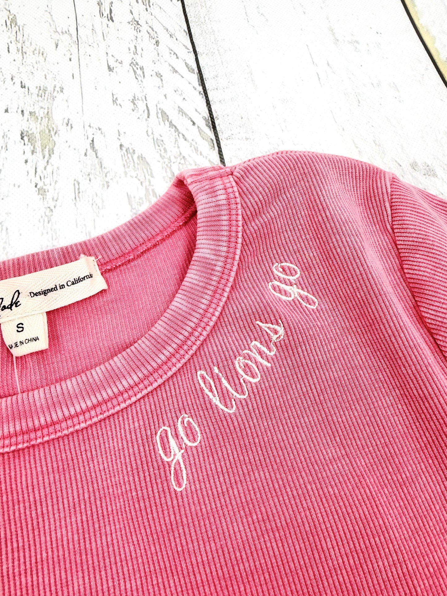 Mineral Washed Ribbed Tee