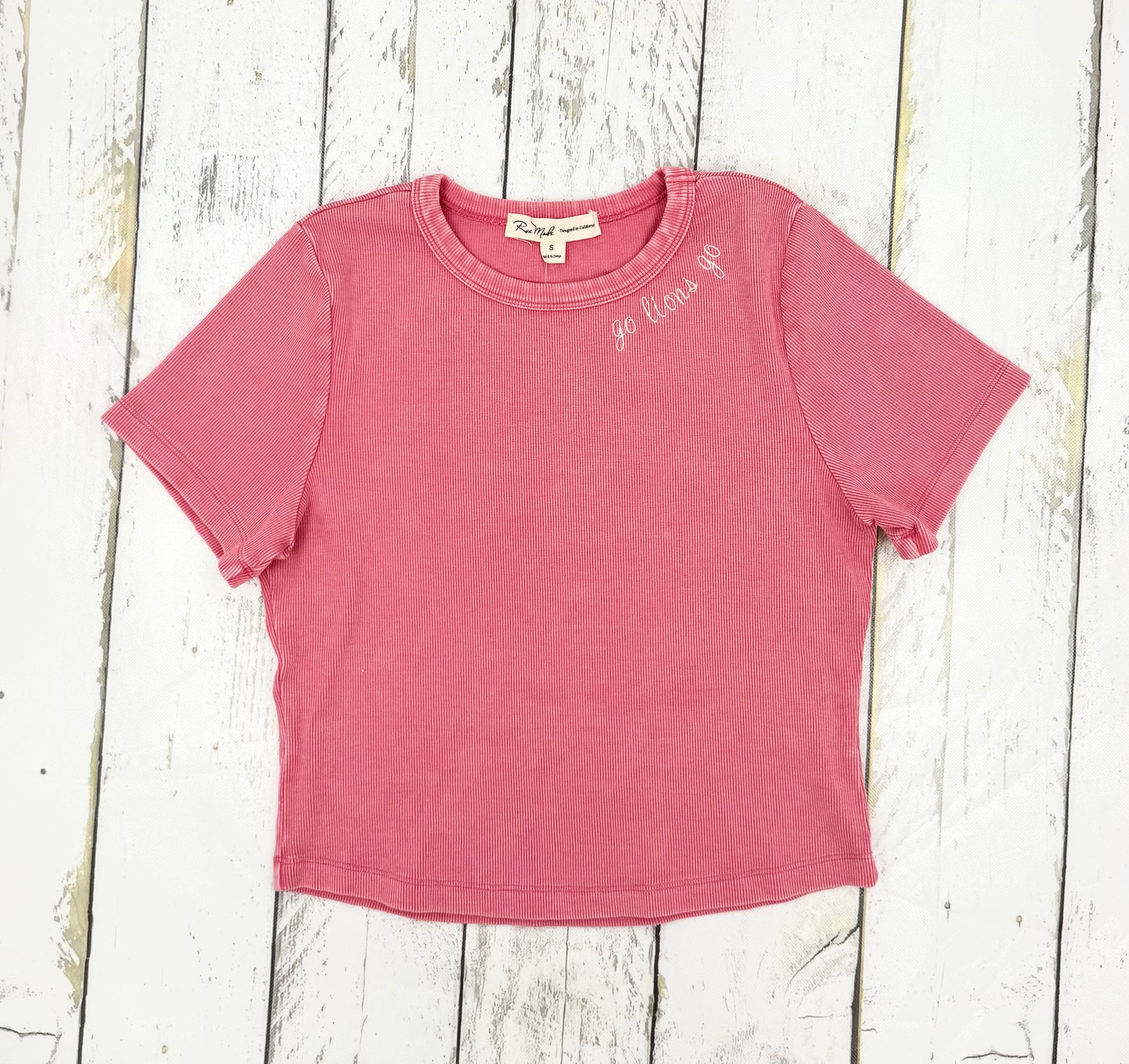 Mineral Washed Ribbed Tee