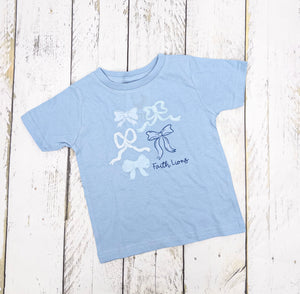 Chic Bow Print Tee-Youth
