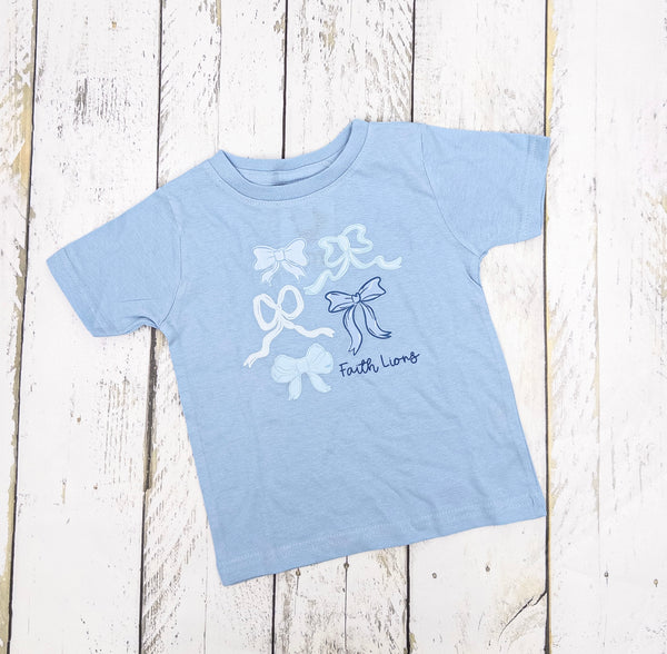Chic Bow Print Tee-Youth