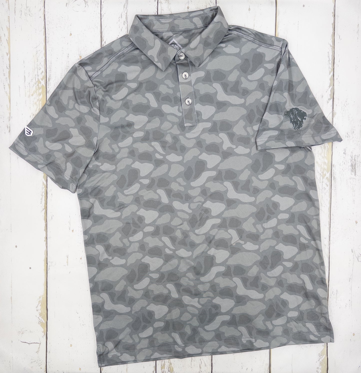 Performance Grey Camo Polo