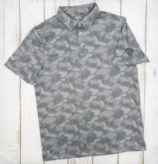 Performance Grey Camo Polo