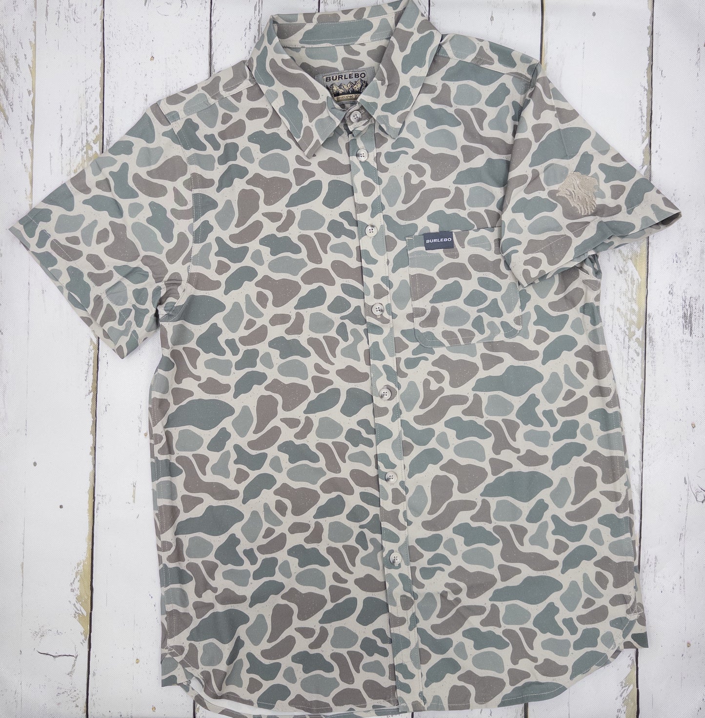 Burlebo Performance Camo Button Up
